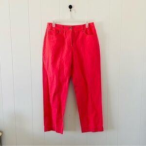 Rafaella Coral Pink Straight Leg Pants